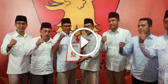 Kholilurrahman Ambil Formulir Pendaftaran Bacabup Pamekasan di Kantor Partai Gerindra