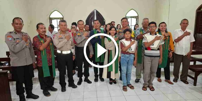 Polres Jombang Gelar Minggu Kasih dengan Jemaat GKJW Jemaat Mutersari Bareng