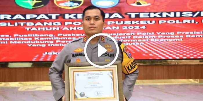 Kapolres Nganjuk Terima Piagam Penghargaan dari Kementerian Keuangan RI