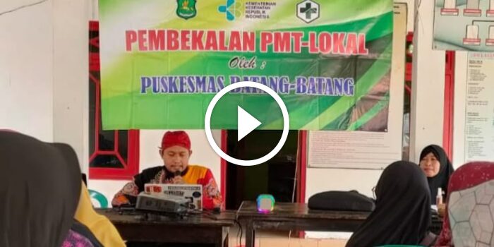 Puskesmas Batang Batang Gelar Pelatihan Pemberian Makanan Tambahan di Desa Totosan