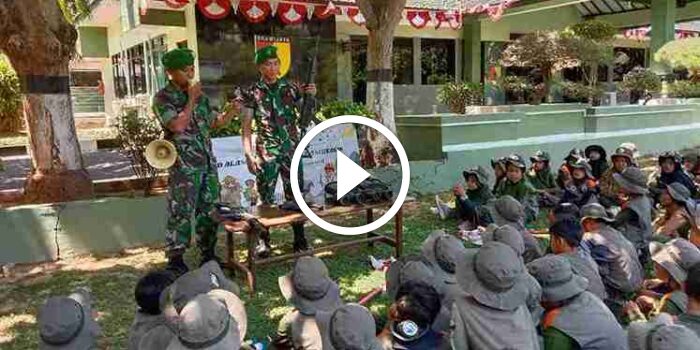 SD Alam Excellentia Kunjungi Markas Kodim 0826 Pamekasan