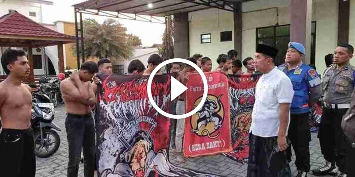 Bikin Resah Warga, 21 Pesilat Diamankan Polres Jombang Saat Konvoi