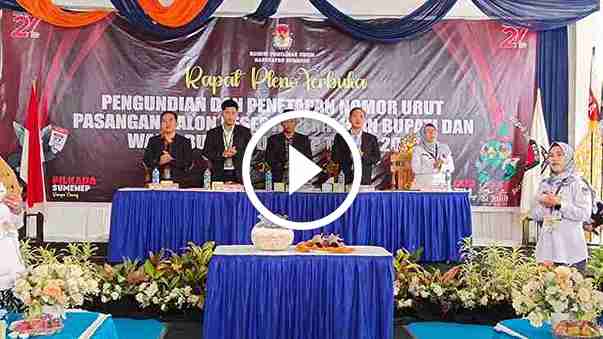 KPU Sumenep tetapkan nomor urut pasangan calon Pilkada 2024