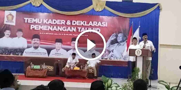 DPC Gerindra Pamekasan bersama Kader Deklarasikan Pemenangan Tauhid
