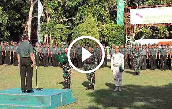 Kasdim 0826 Pamekasan Sampaikan Amanat Pangdam V Brawijaya