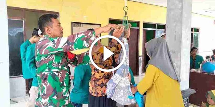 Dukung Pencegahan Stunting, Babinsa Koramil 0826-02 Tlanakan Aktif Pendampingan Posyandu di Wilayah